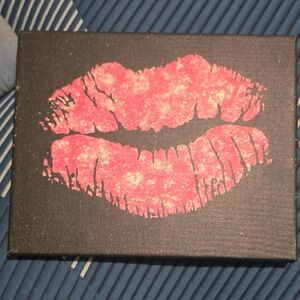 Pink Kiss Wall Art Canvas by 8x10